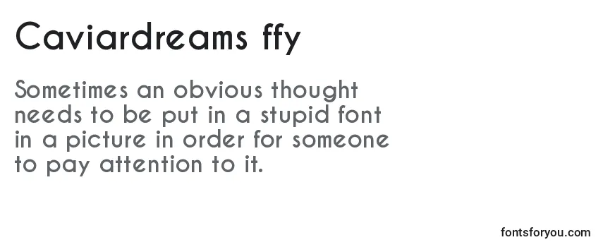 Caviardreams ffy Font