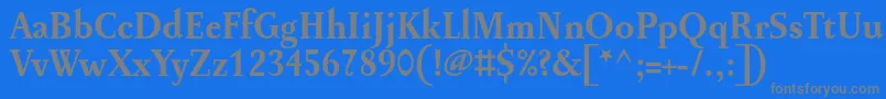 PentagrammeBold Font – Gray Fonts on Blue Background