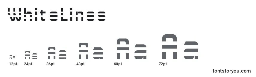 WhiteLines Font Sizes