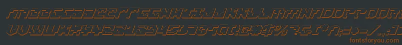 Xenov23Di Font – Brown Fonts on Black Background
