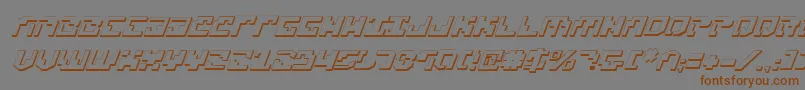 Xenov23Di Font – Brown Fonts on Gray Background