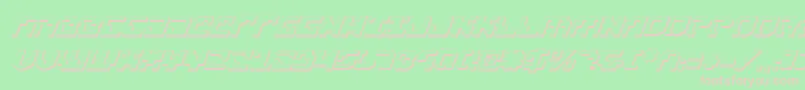 Xenov23Di Font – Pink Fonts on Green Background