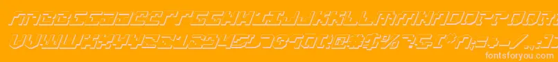 Xenov23Di Font – Pink Fonts on Orange Background