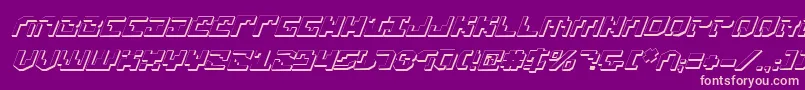 Xenov23Di Font – Pink Fonts on Purple Background