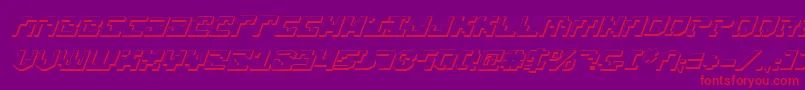 Xenov23Di Font – Red Fonts on Purple Background