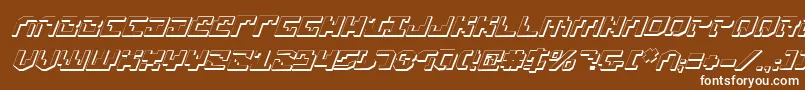 Xenov23Di Font – White Fonts on Brown Background