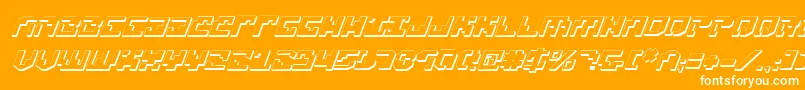 フォントXenov23Di – オレンジの背景に白い文字