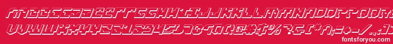 Xenov23Di Font – White Fonts on Red Background