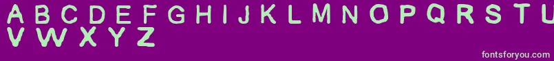 AirbrushMc.Creative Font – Green Fonts on Purple Background