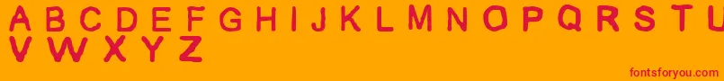 AirbrushMc.Creative Font – Red Fonts on Orange Background