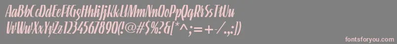 LinotypeGneisenauetteRegular Font – Pink Fonts on Gray Background
