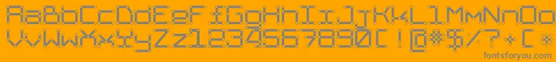 TpfAbbetor Font – Gray Fonts on Orange Background