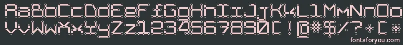 TpfAbbetor Font – Pink Fonts on Black Background