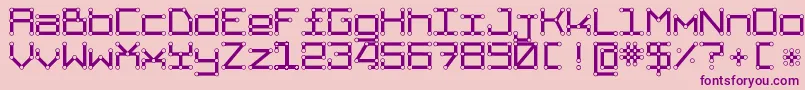 TpfAbbetor Font – Purple Fonts on Pink Background