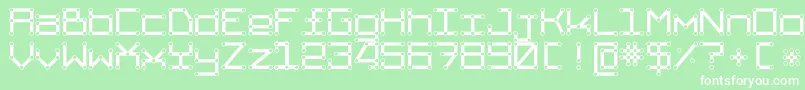 TpfAbbetor Font – White Fonts on Green Background