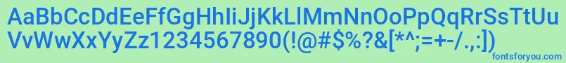 Airmole Shaded Font – Blue Fonts on Green Background