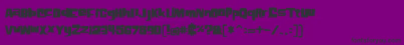 フォントElh – 紫の背景に黒い文字