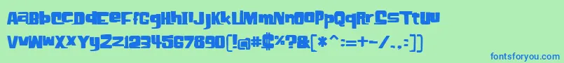 Elh Font – Blue Fonts on Green Background