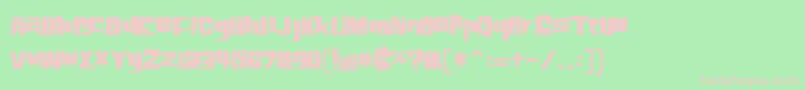 Шрифт Elh – розовые шрифты на зелёном фоне