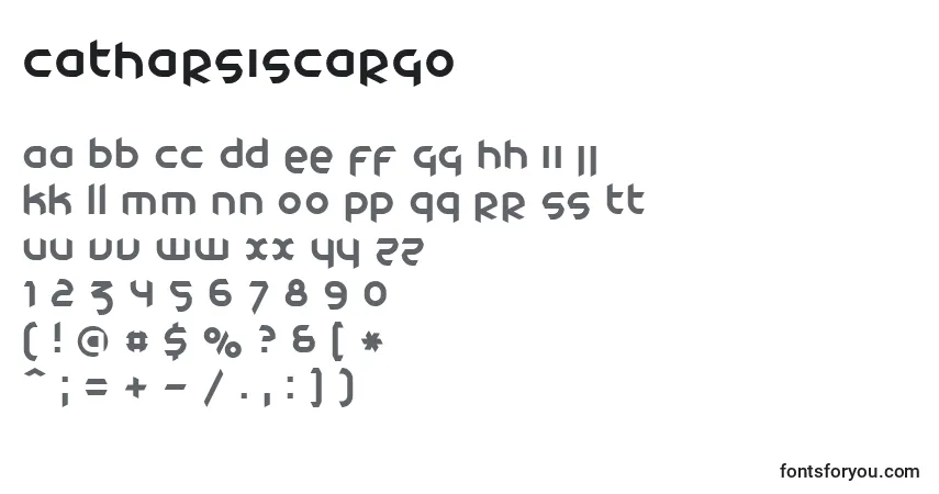 Schriftart CatharsisCargo – Alphabet, Zahlen, spezielle Symbole