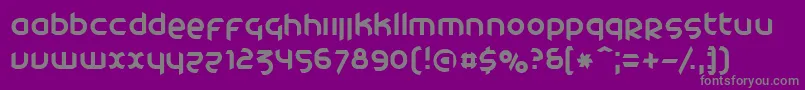 CatharsisCargo Font – Gray Fonts on Purple Background