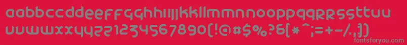CatharsisCargo Font – Gray Fonts on Red Background
