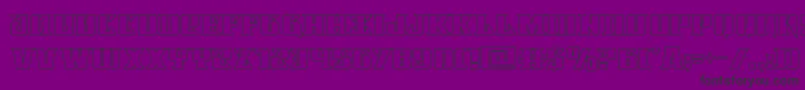 Lifeforceout Font – Black Fonts on Purple Background