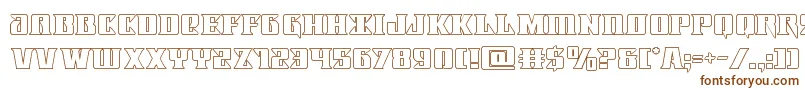 Lifeforceout-fontti – ruskeat fontit valkoisella taustalla