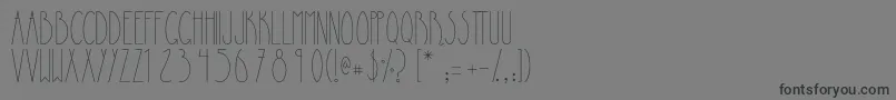 フォントLapiedrita – 黒い文字の灰色の背景