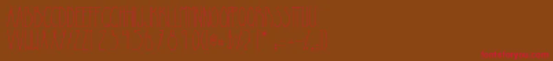 Lapiedrita Font – Red Fonts on Brown Background