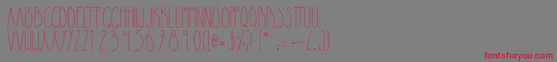 Lapiedrita Font – Red Fonts on Gray Background
