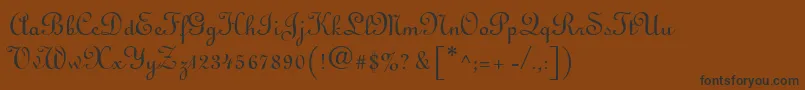 LinusdbNormal Font – Black Fonts on Brown Background