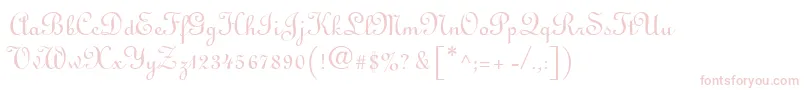 LinusdbNormal Font – Pink Fonts on White Background