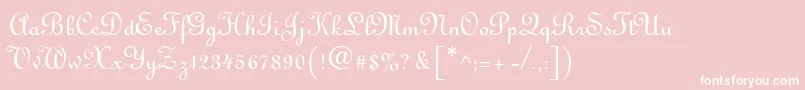 LinusdbNormal Font – White Fonts on Pink Background