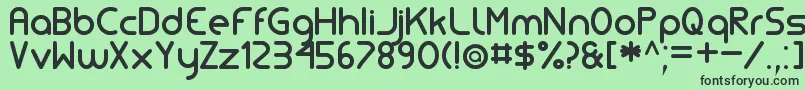 SimpleTfb Font – Black Fonts on Green Background