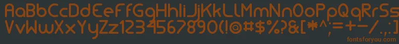 SimpleTfb Font – Brown Fonts on Black Background