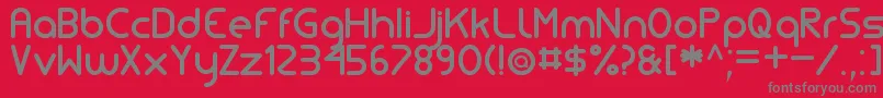 Czcionka SimpleTfb – szare czcionki na czerwonym tle
