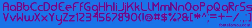 SimpleTfb Font – Purple Fonts on Blue Background