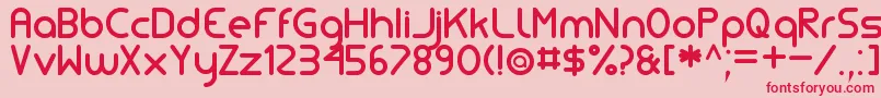 SimpleTfb Font – Red Fonts on Pink Background