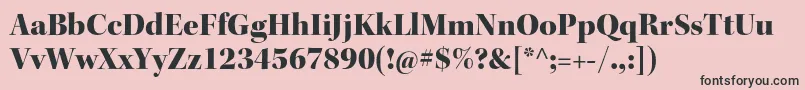 KeplerstdBlackdisp Font – Black Fonts on Pink Background
