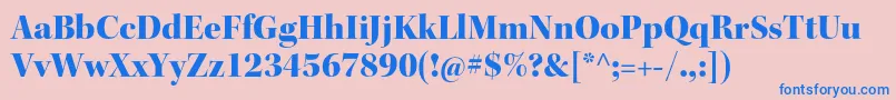 KeplerstdBlackdispフォントについての詳細 フォントKeplerstdBlackdisp – ピンクの背景に青い文字
