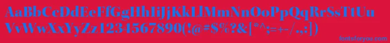 KeplerstdBlackdisp Font – Blue Fonts on Red Background