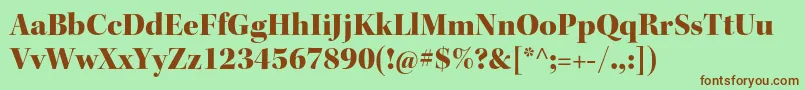 KeplerstdBlackdisp Font – Brown Fonts on Green Background