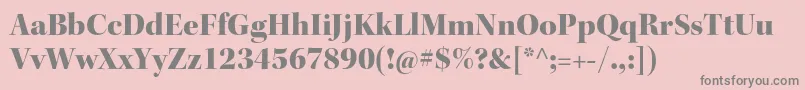 Weitere Informationen zur KeplerstdBlackdisp-Schriftart KeplerstdBlackdisp-Schriftart – Graue Schriften auf rosa Hintergrund