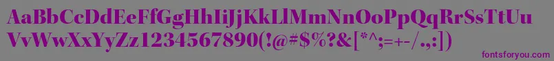 KeplerstdBlackdisp Font – Purple Fonts on Gray Background