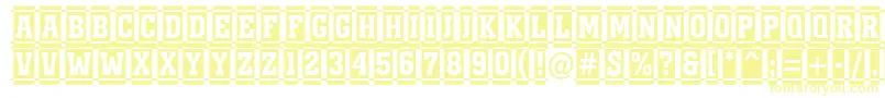 AMonumentottlnrdccm Font – Yellow Fonts on White Background