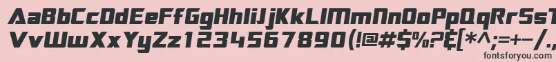 Police SftransroboticsextendedOblique – polices noires sur fond rose