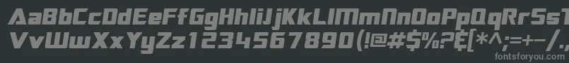 Police SftransroboticsextendedOblique – polices grises sur fond noir