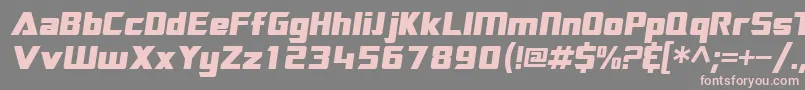 SftransroboticsextendedOblique Font – Pink Fonts on Gray Background