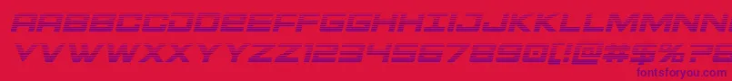 Montrocgradital-Schriftart – Violette Schriften auf rotem Hintergrund